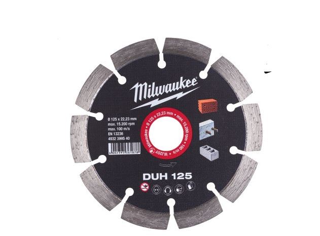 MİLWAUKEE 4932399540  TESTERE DUH 125X22MM BETON TESTERESİ SERT MALZ.
