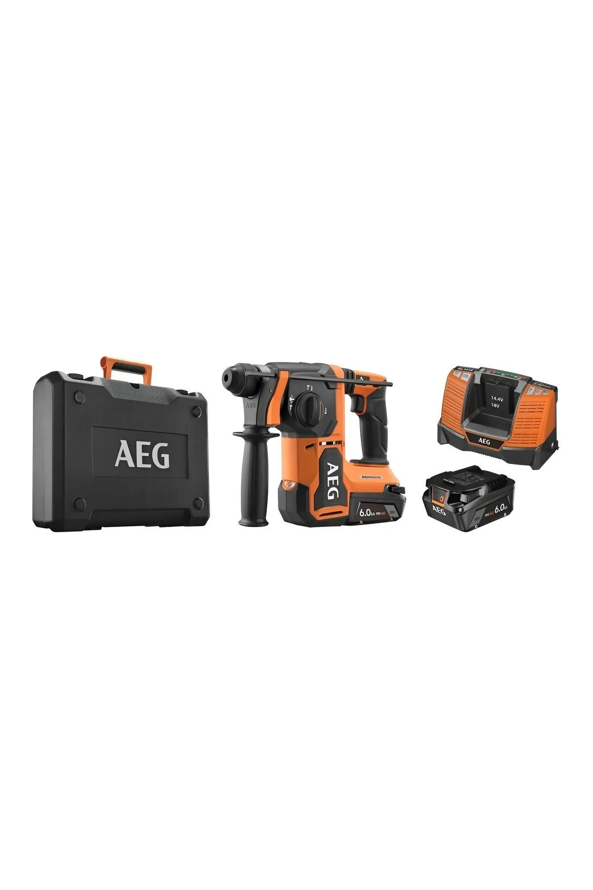 AEG BBH18BL2-602C AKÜLÜ KÖMÜRSÜZ MTR. KIRICI  DELİCİ 6.0 Ah